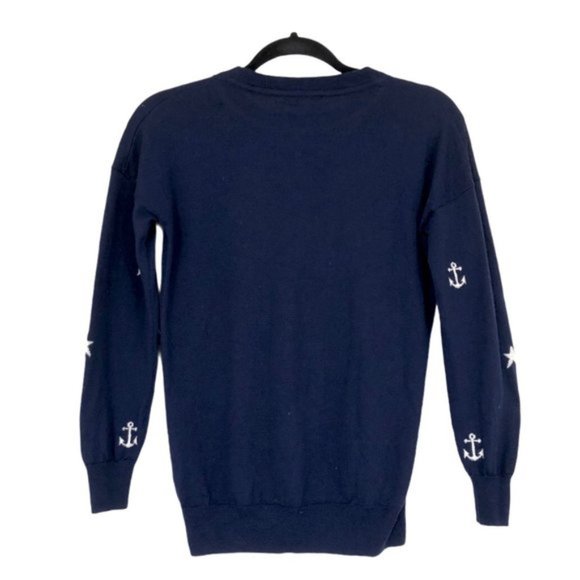 J. Crew Anchors & Stars Merino Wool Sweater Sz XXS - Picture 6 of 7